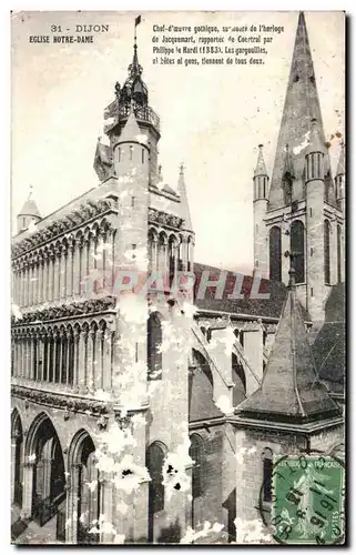 Cartes postales Dijon Eglise Notre Dame