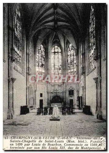 Ansichtskarte AK Champigny sur Veude Interieur de la Sainte Chapelle de Saint Louis