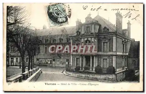 Cartes postales Vierzon Hotel de Ville Caisse d Eparghe