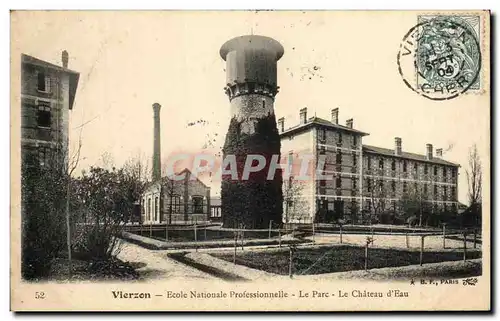 Cartes postales Vierzon Ecole Nationale Professionnelle Le Parc Le Chateau d Eau