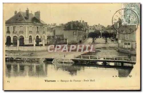 Cartes postales Vierzon Banque de France Petit Mail