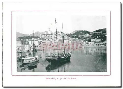 Cartes postales Menton v p de la mer Bateau