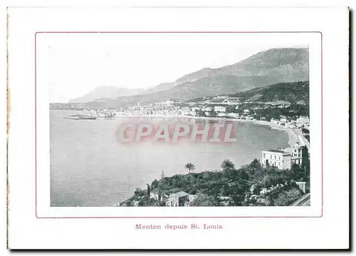 Cartes postales Menton Depuis St Louis