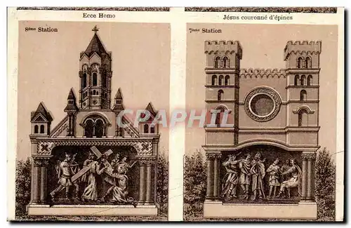 Cartes postales Ecce Jesus couronne d epines Lourdes