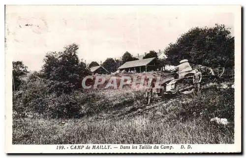 Ansichtskarte AK Camp de Mailly Dans les Taillis du Camp Tank Militaria