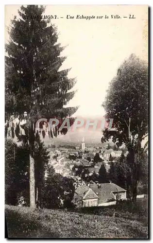 Cartes postales Une Echappee sur la Ville Remiremont