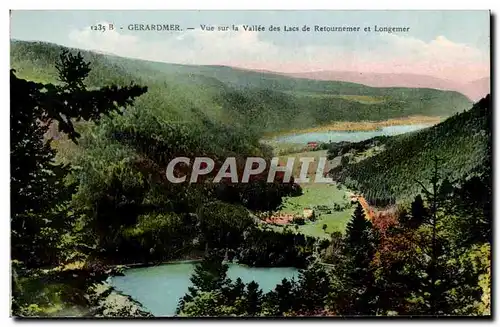 Cartes postales Gerardmer Vue sur la Vallee des lacs de Retournemer et Longemer