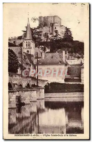 Cartes postales Montrichard L Eglise Sainte Croix et le Chateau