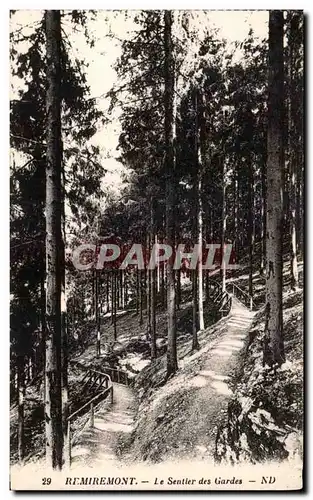 Cartes postales Remiremont Le sentier des Gardes