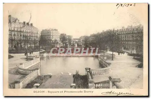 Ansichtskarte AK Dijon Square et Promenade Darcy