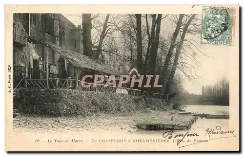 Cartes postales Le Tour Marne De Champigny a Chennevieres L ecu de France Restaurant