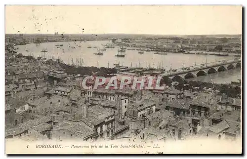 Ansichtskarte AK Bordeaux Panorama pris de la Tour Saint Michel