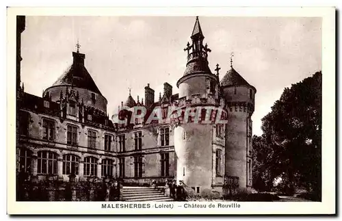 Ansichtskarte AK Malesherbes Chateau de Rouville