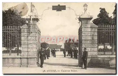 Cartes postales Cosne Caserne Binot Militaria