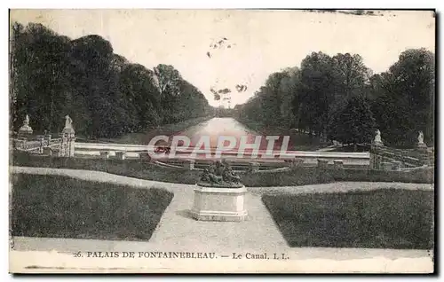 Ansichtskarte AK Palais De Fontainebleau Le Canal