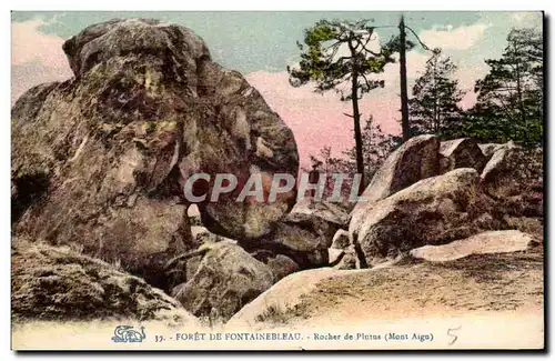 Ansichtskarte AK Foret De Fontainebleau Rocher de Plutus Mont Aigu