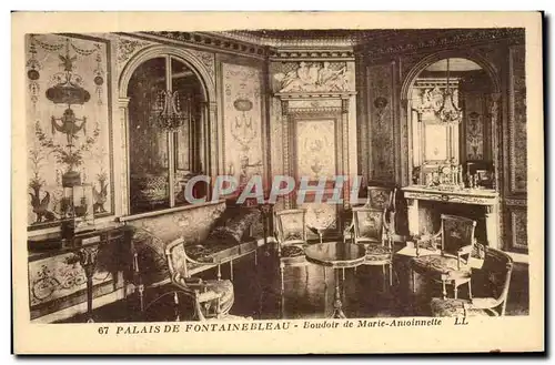 Cartes postales Palais De Fontainebleau Boudoir de Marie Antoinnette