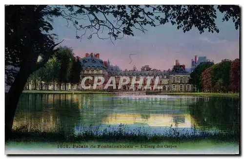 Cartes postales Palais de Fontainebleau L Etang des Carpes