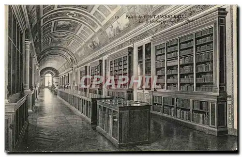 Ansichtskarte AK Palais de Fontainebleau La bibliotheque Library