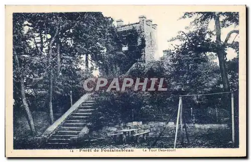 Ansichtskarte AK Foret de Fontainebleau La Tour Denecourt