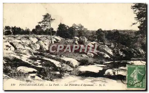 Cartes postales Fontainebleau La Foret Les Platrieres d apremont