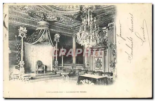 Cartes postales Fontainebleau La salle Du Trone