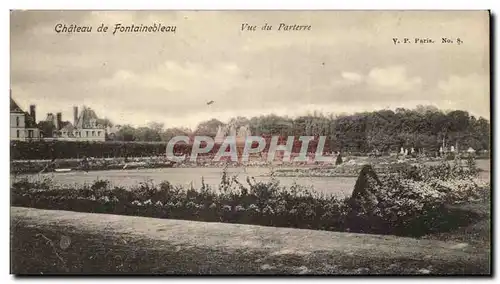 Cartes postales Chateau de Fontainebleau Vue du Parterre