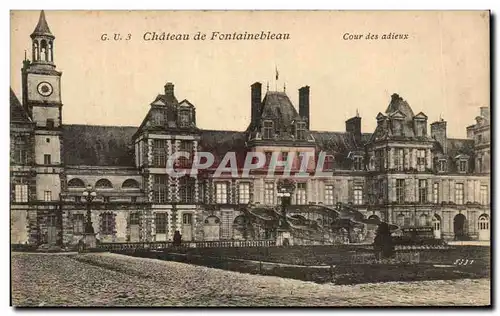 Ansichtskarte AK Chateau de Fontainebleau Cour des Adieux