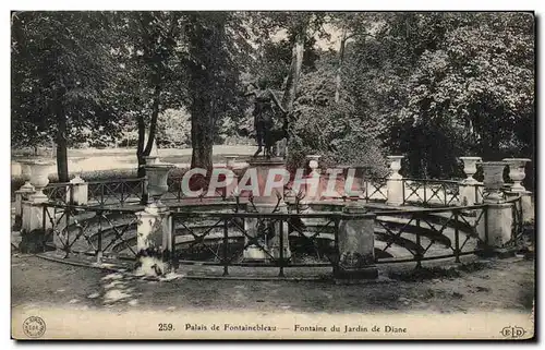 Ansichtskarte AK Palais de Fontainebleau Fontaine du Jardin de Diane