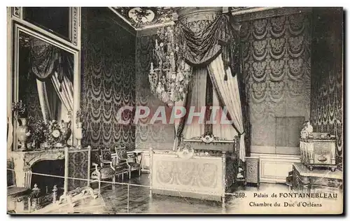 Cartes postales Palais de fontainebleau Chambre du Duc d Orleans