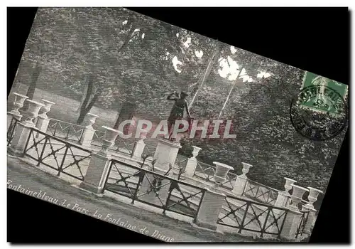 Cartes postales Fontainebleau Le Parc La Fontaine de Diane