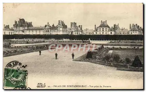 Cartes postales Palais de Fontainebleau Vue prise du Parterre