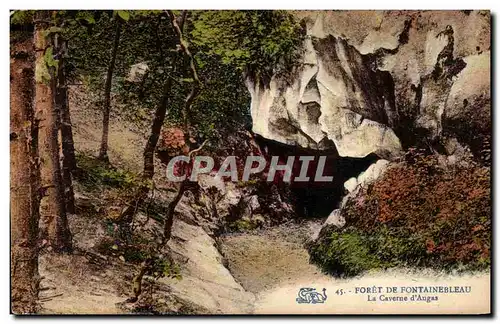 Cartes postales Foret De Fontainebleau La Caverne d Angas