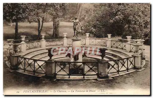 Cartes postales Fontainebleau Le Chateau la Fontaine de Diane