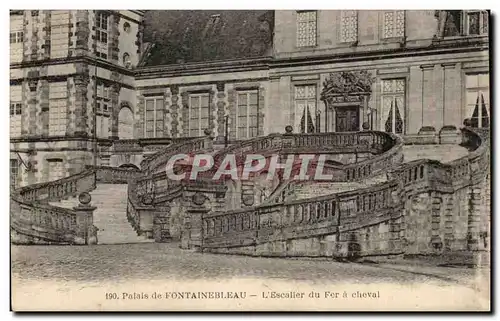 Ansichtskarte AK Palais de Fontainebleau L Escaller du Fer a cheval