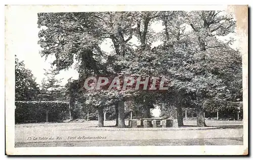 Ansichtskarte AK Foret de Fontainebleau La table du roi