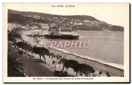 Cartes postales Nice Promenade des Anglais et Jetee Promenade