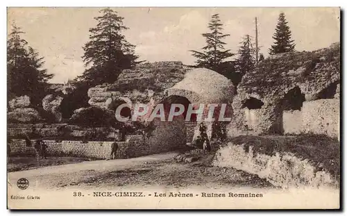 Cartes postales Nice Cimiez Les Arenes Ruines Romaines Enfant