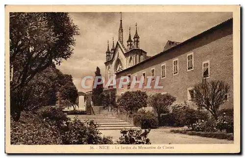 Cartes postales Nice Le Jardin du Monastere de Cimiez