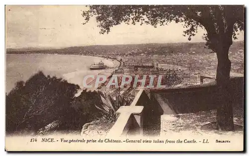 Cartes postales Nice Vue generale prise du Chateau view taken from the Castle