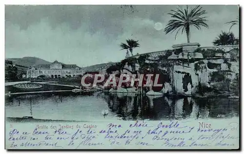 Cartes postales Grotte des Jardins du Casino Nice