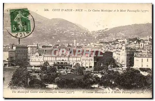 Ansichtskarte AK Cote D Azur Nice Le Casino Municipal et le Mont Pacamaglia