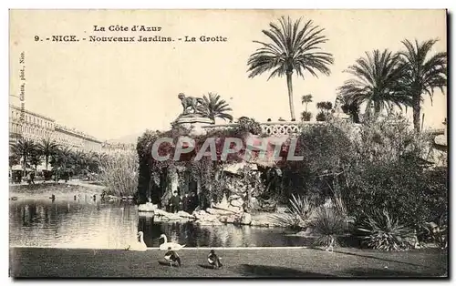 Cartes postales La Cote d azur Nice Nouveaux jardins La Grotte