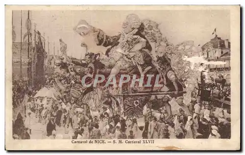 Cartes postales carnaval de Nice carnaval