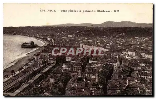 Cartes postales Nice Vue generale prise du Chateau