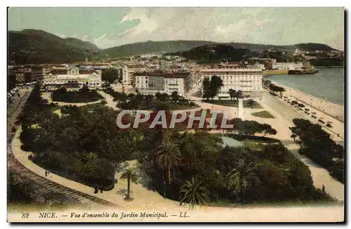 Cartes postales Nice Vue d ensemble du Jardin Munipal