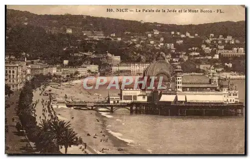 Cartes postales Nice Le Palais de la Jetee et le Mont Boron