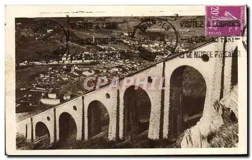 Cartes postales Lourdes Viaduc du Funiculaire du pic du jer et le Ville