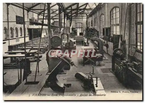 Cartes postales Vierzon Ecole Professionnelle Atelier de Menuiserie