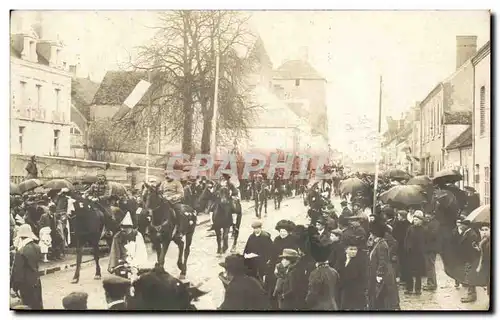 CARTE PHOTO Mennetou Defile